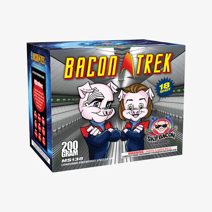 Bacon Trek (18 Shots) Fan-Firing Aerial Cake