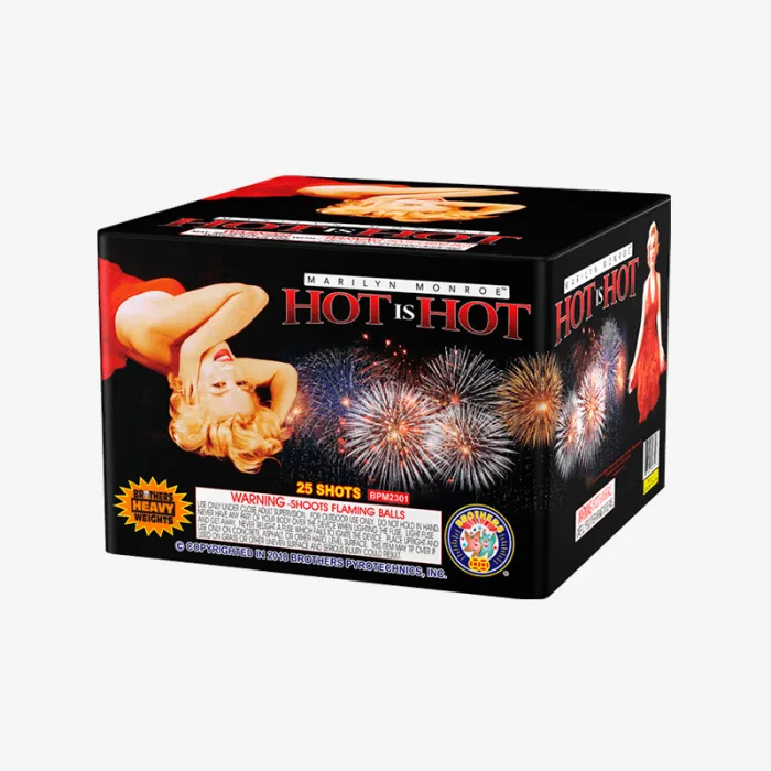 Hot Is Hot (25 Shots) Straight-Firing Aerial Cake