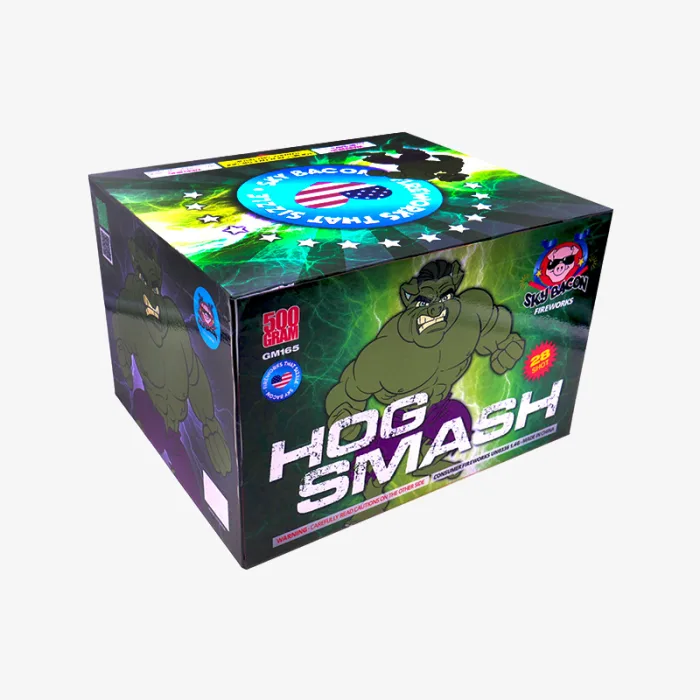 Hog Smash (28 Shots) Fan-Firing Aerial Cake