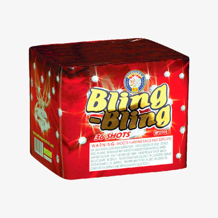 Bling-Bling (36 Shots) Straight-Firing Aerial Cake