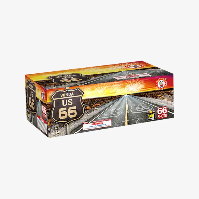 US 66 (66 Shots) Straight-Firing Aerial Cake