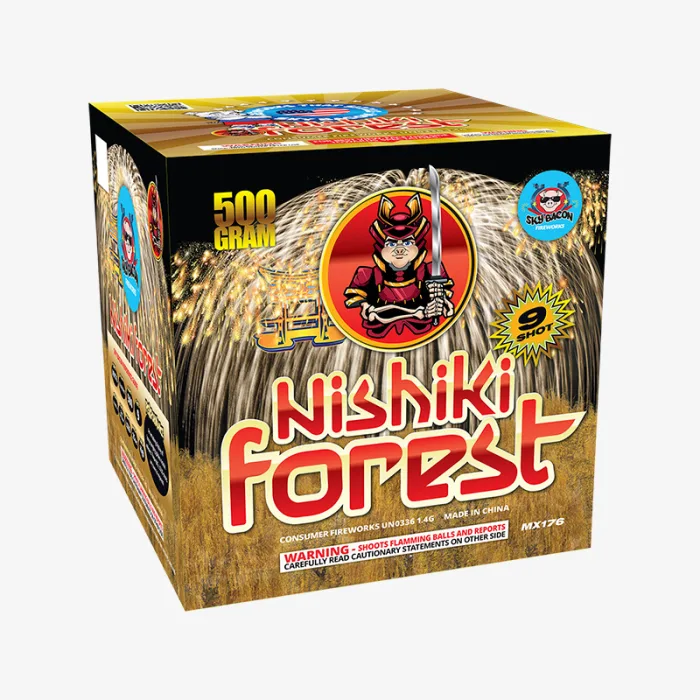 Nishiki Forest (9 Shots) Straight-Firing Aerial Cake