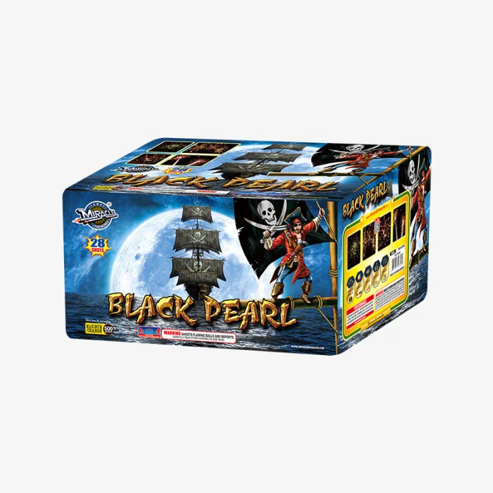Black Pearl (28 Shots) Fan-Firing Aerial Cake