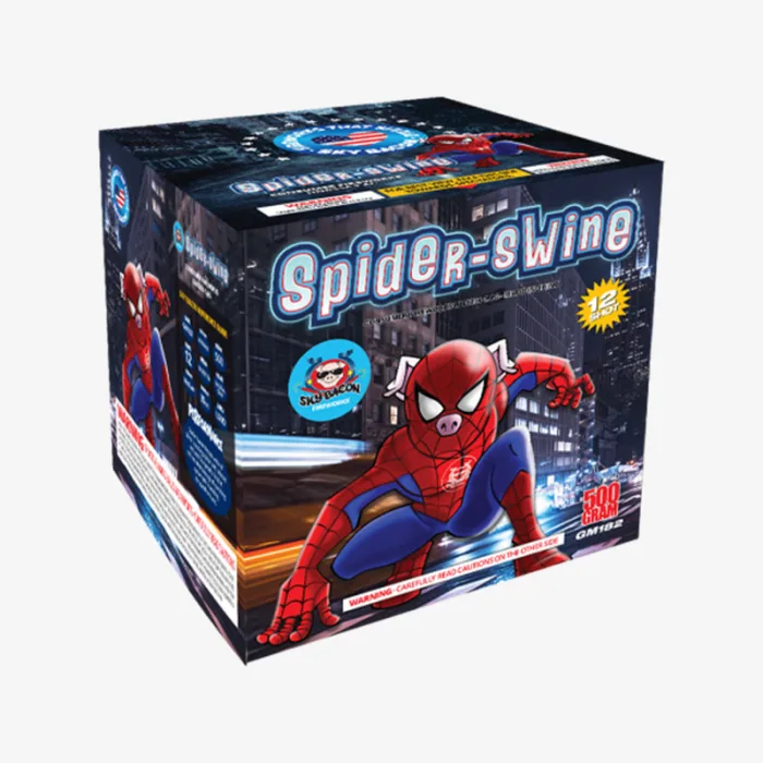 Spider-Swine (12 Shots) Straight-Firing Aerial Cake