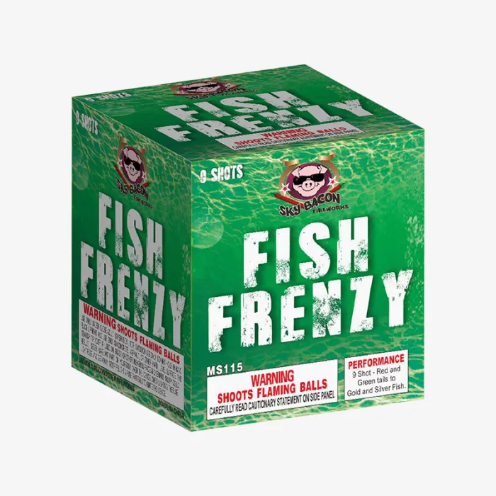 Fish Frenzy (9 Shots) Straight-Firing Aerial Cake