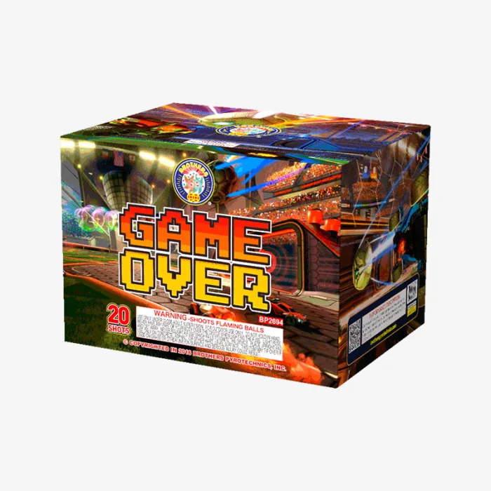 Game Over (20 Shots) Fan-Firing Aerial Cake