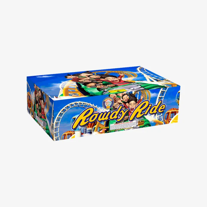 Rowdy Ride (185 Shots) Zipper-Firing Aerial Cake