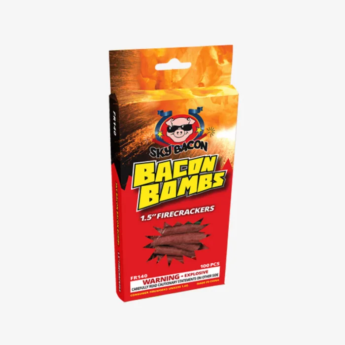 Bacon Bombs 1.5" Firecrackers (100 Pack)