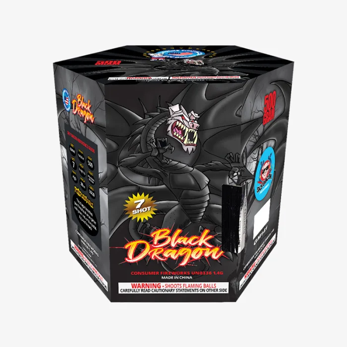 Black Dragon (7 Shots) Straight-Firing Aerial Cake