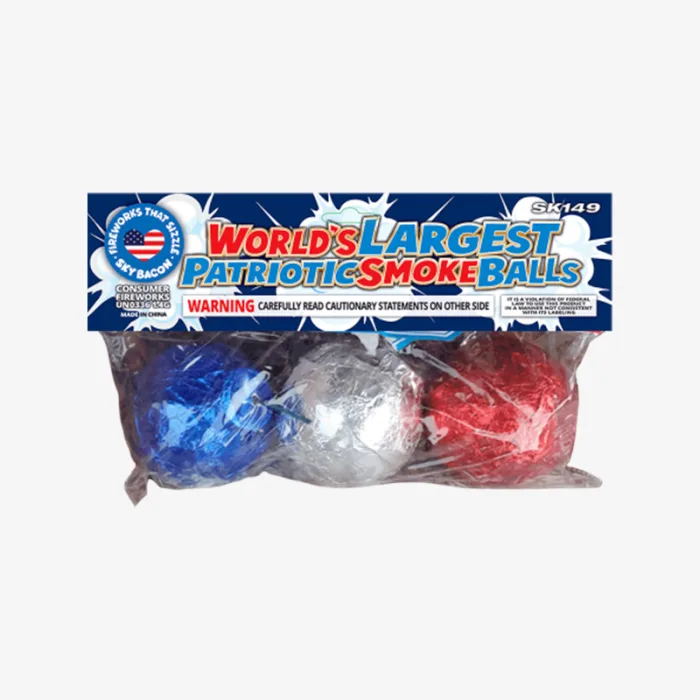 World's Largest Patriotic Smoke Balls (3 Pack)