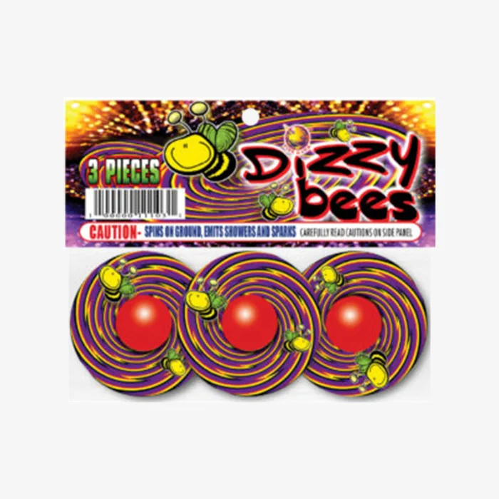 Dizzy Bees Ground Spinner (3 Pack)
