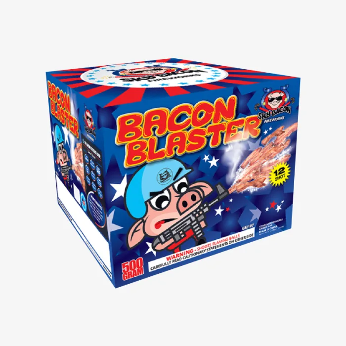 Bacon Blaster (12 Shots) Straight-Firing Aerial Cake