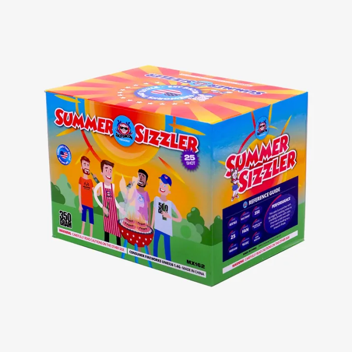 Summer Sizzler (25 Shots) Straight-Firing Aerial Cake