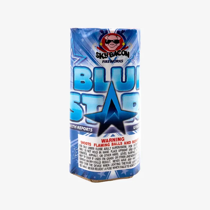 Blue Stars Fountain with 7 Shots