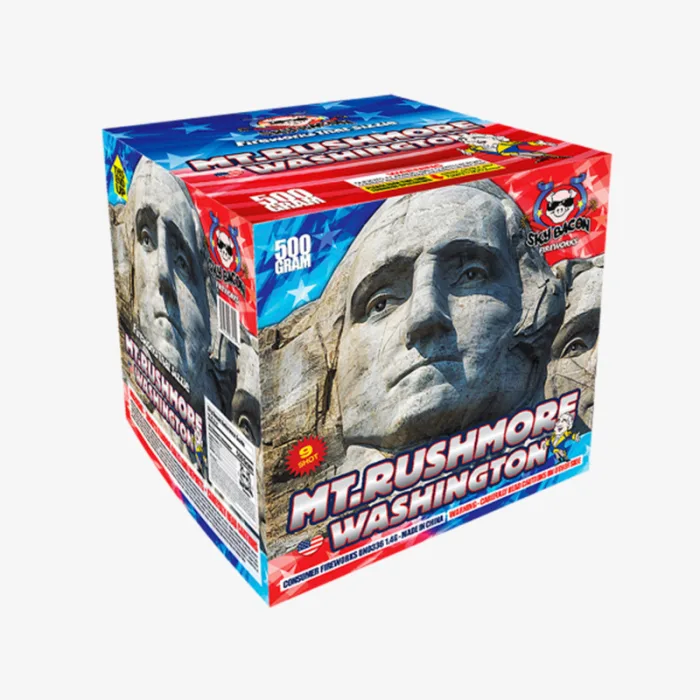 Mt. Rushmore Washington (9 Shots) Straight-Firing Aerial Cake