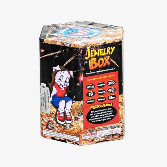 Jewlery Box (19 Shots) Straight-Firing Aerial Cake