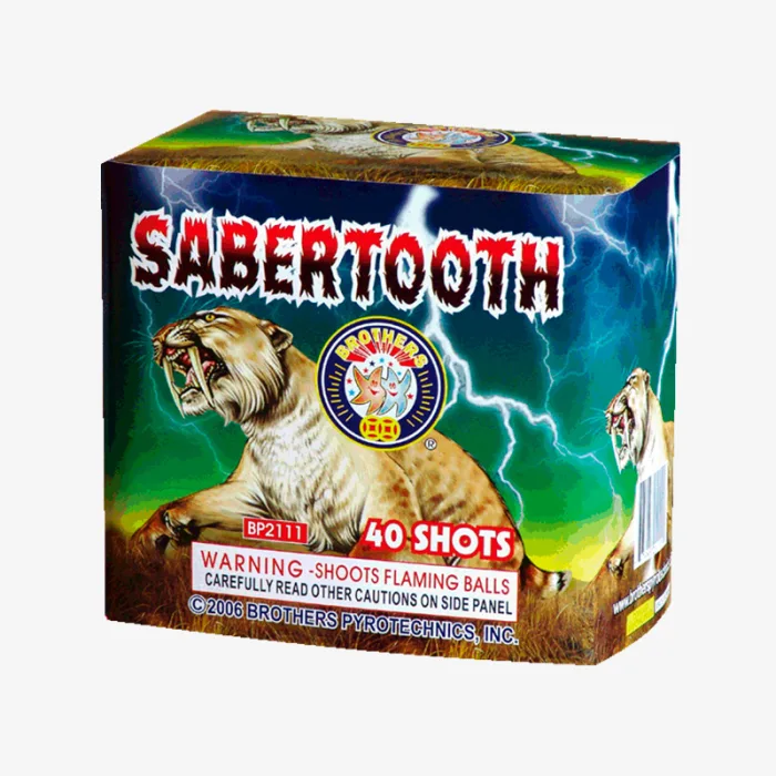 Sabertooth (40 Shots) Straight-Firing Aerial Cake