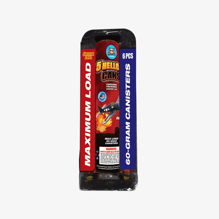 5" Hellcat Cans (6 Shells) 5-Inch Canister Shell Kit with Tube