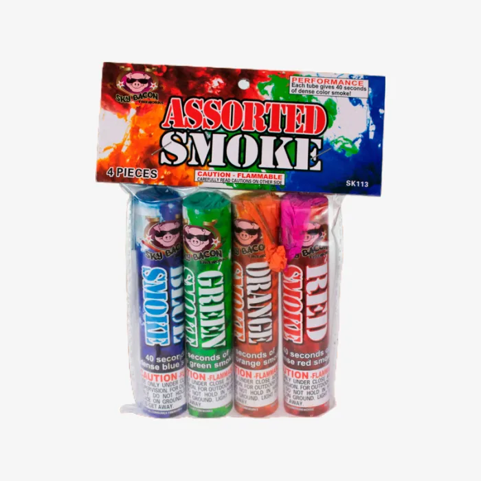 Assorted Mammoth Smoke (40 Seconds) Smoke Tube Pack