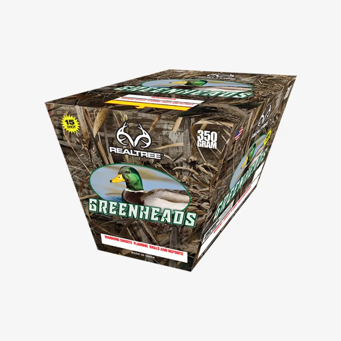 Greenheads (15 Shots) Fan-Firing Aerial Cake
