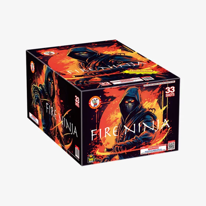 Fire Ninja (33 Shots) Fan-Firing Aerial Cake
