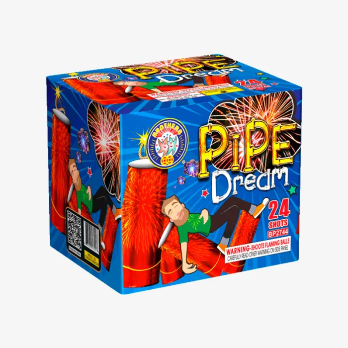 Pipe Dream (24 Shots) Fan-Firing Aerial Cake
