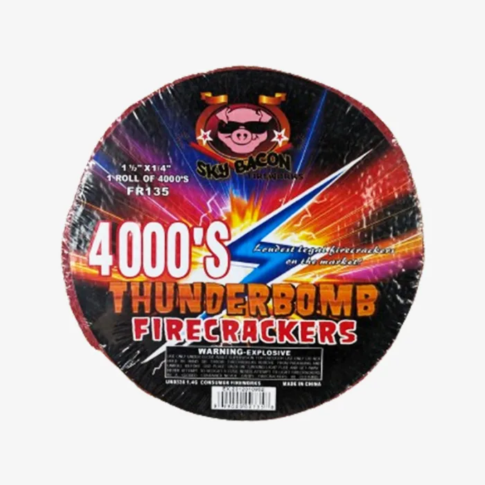 4,000 Firecrackers Roll