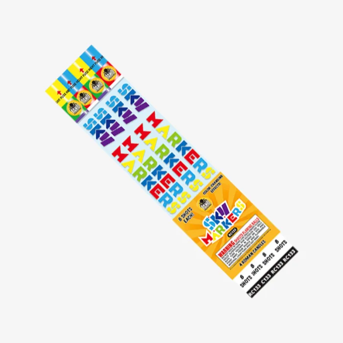 Sky Markers (8 Shots) Roman Candle Pack