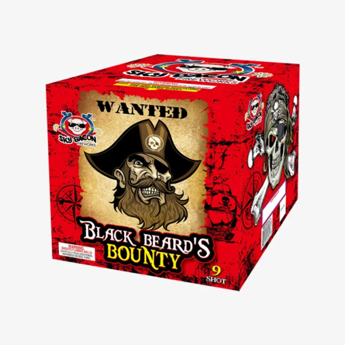 Black Beard's Bounty (9 Shots) Straight-Firing Aerial Cake