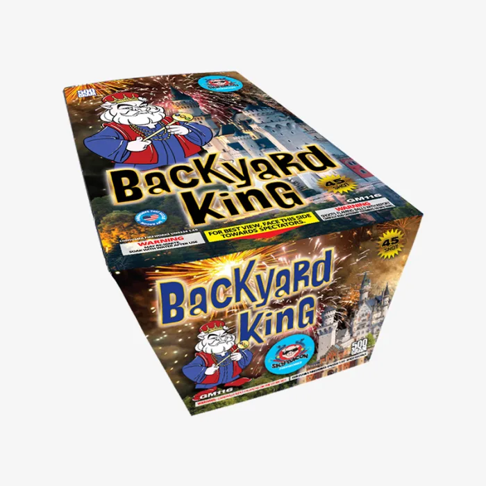 Backyard King (45 Shots) Fan-Firing Aerial Cake
