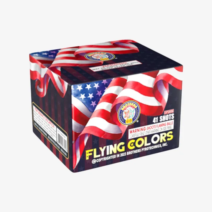Flying Colors (41 Shots) Straight-Firing Aerial Cake