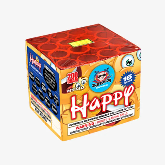 Happy (16 Shots) Straight-Firing Aerial Cake
