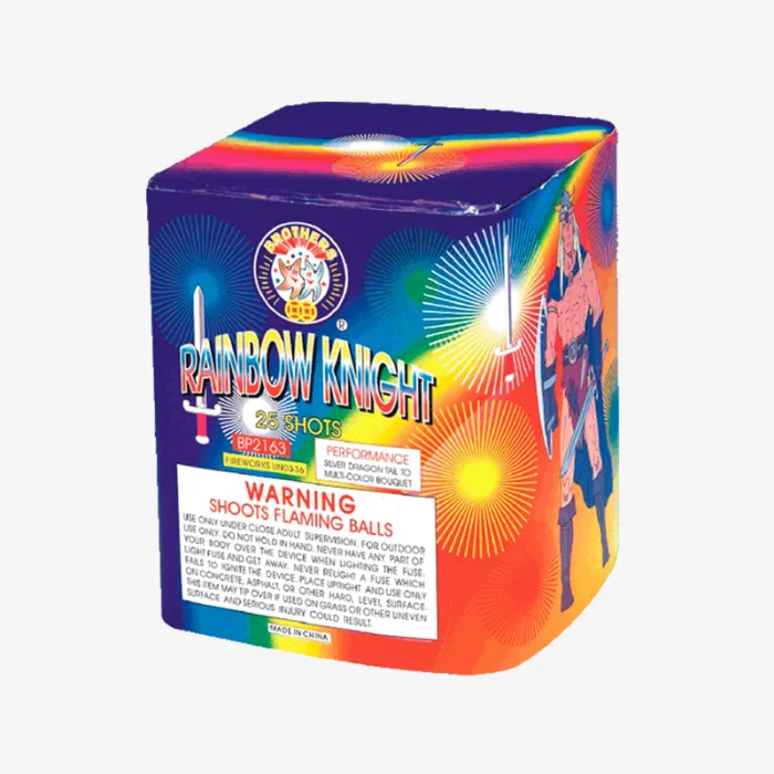 Rainbow Knight (25 Shots) Straight-Firing Aerial Cake