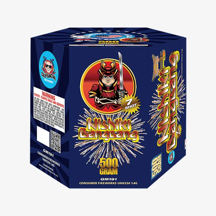 Nishiki BangBang (7 Shots) Straight-Firing Aerial Cake