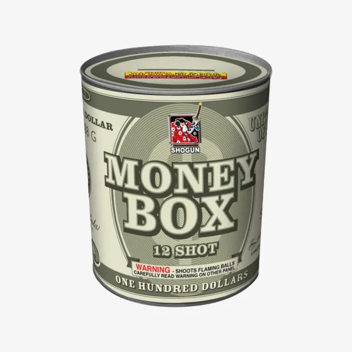 Money Box (12 Shots) Straight-Firing Aerial Cake