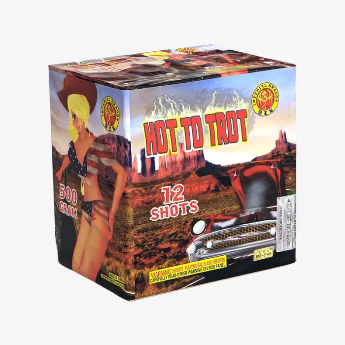 Hot To Trot (12 Shots) Straight-Firing Aerial Cake